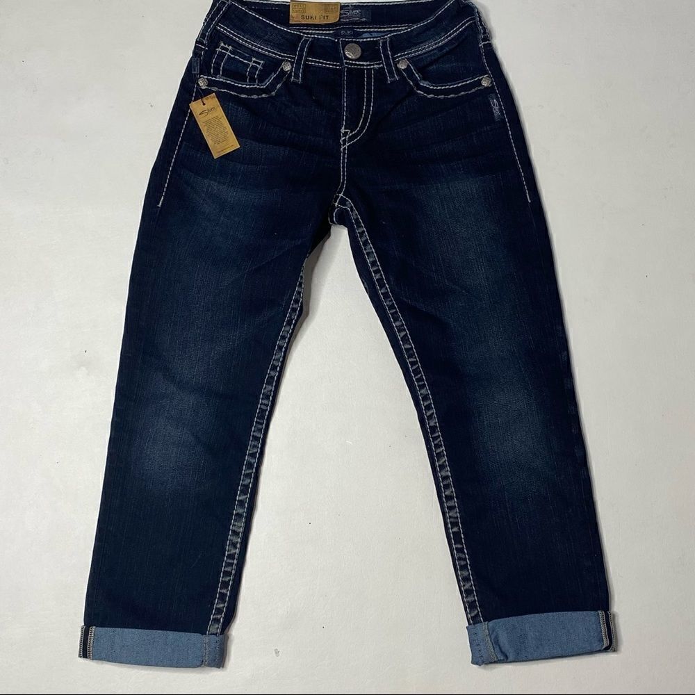 Silver Jean Co | NWT Suki High Rise  Denim Capri’s